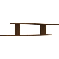 vidaXL Hyllor>Väggmonterad tv-hylla ek 125x18x23 cm konstruerat trä