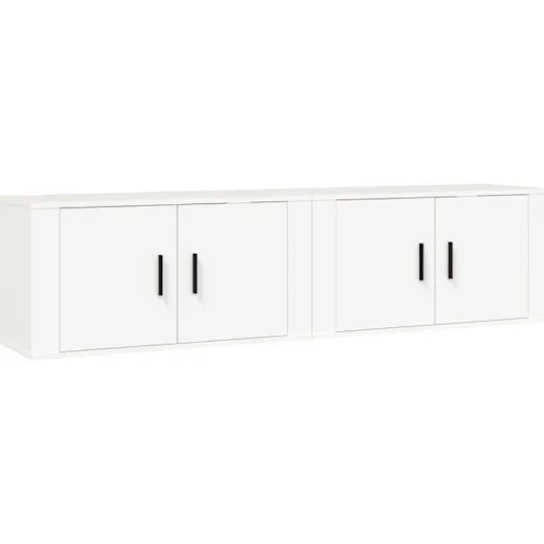 vidaXL Tv-Bänkar>Väggmonterade tv-skåp 2 st 80x34,5x40 cm