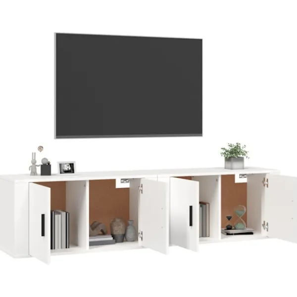 vidaXL Tv-Bänkar>Väggmonterade tv-skåp 2 st 80x34,5x40 cm