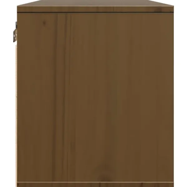 vidaXL Tv-Bänkar>Väggskåp 2 st honungs 45x30x35 cm massiv furu