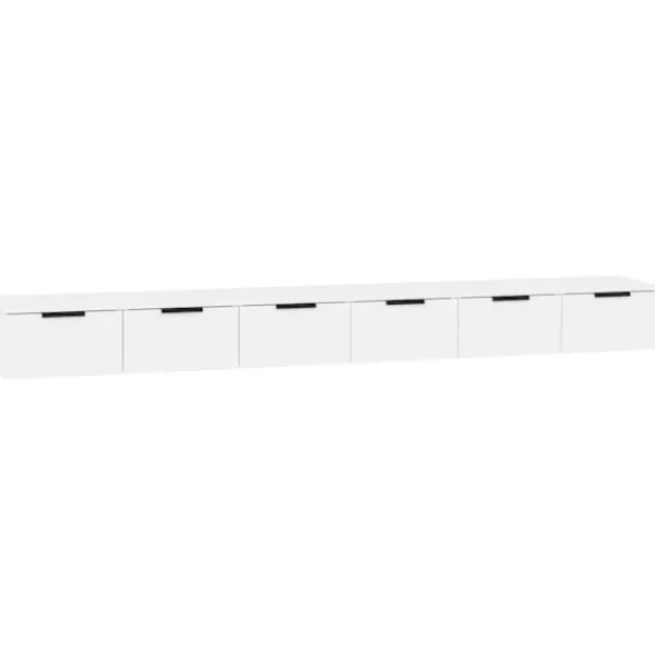 vidaXL Tv-Bänkar>Väggskåp 2 st 102x30x20 cm konstruerat trä