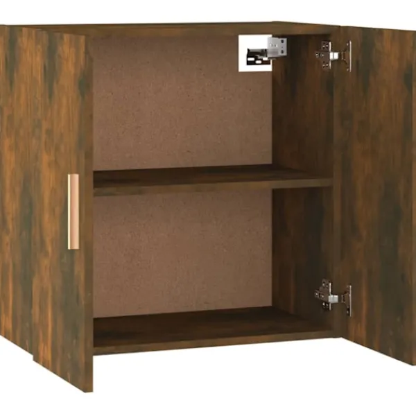 vidaXL Skåp>Väggskåp rökfärgad ek 60x30x60 cm konstruerat trä