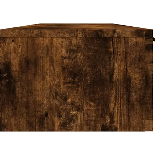 vidaXL Tv-Bänkar>Väggskåp rökfärgad ek 102x30x20 cm konstruerat trä