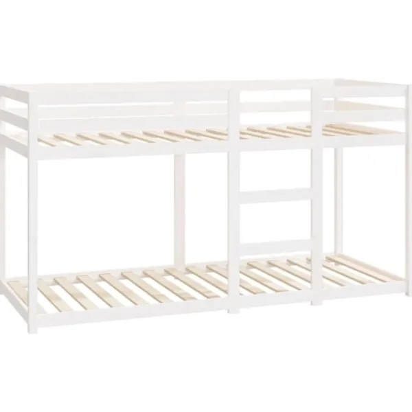 vidaXL Sängar>Våningssäng 80x200 cm massiv furu