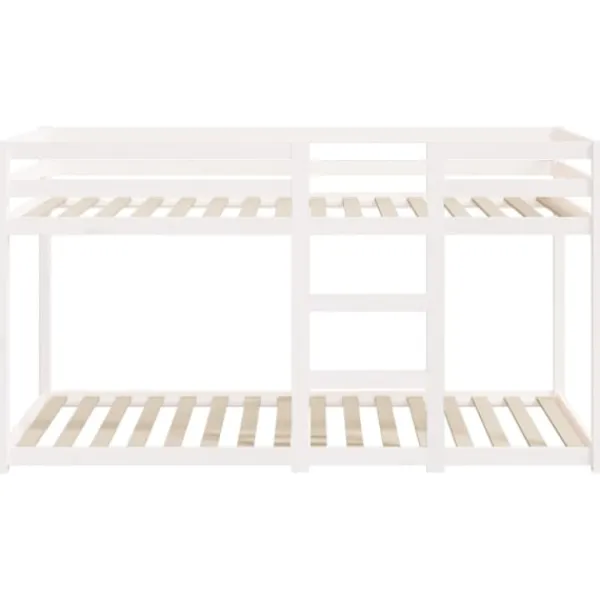 vidaXL Sängar>Våningssäng 80x200 cm massiv furu