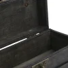 Xuigort Kistor & Koffertar>Vintage förvaringslåda Antik stil Smycken Prydnadssaker Organizer Retro Skattkista (6702ADH Grå Fällbart Spänne)