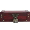 Kistor & Koffertar>Vintage Förvaringslåda Antik Stil Smycken Ornament Organizer Retro Skattkista6702‑DH Röd Viklås