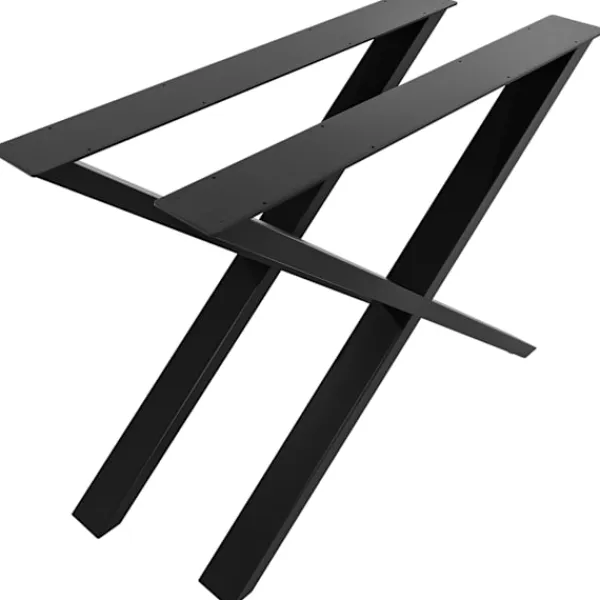 BellaFurn Matbord>X -formade bordsben - Stålram - Hållbar och modern design