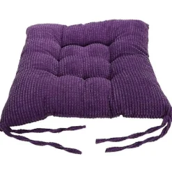 Stolar>40x40cm Enfärgad Fyrkantig Mjuk Tjock Sittdyna Kudde med Knytband för Stol Heminredning - Perfekt