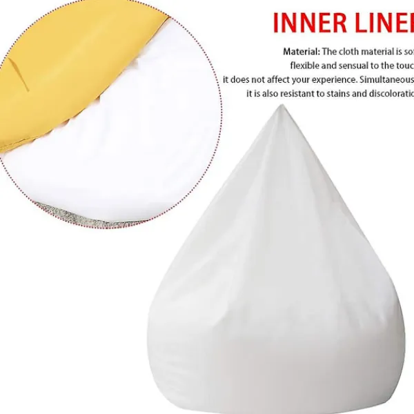 Selected deals Sittsäckar>70x80cm Sittsäck Foder Innerfoder Med Dragkedja Lätt Att Rengöra För Vardagsrum Sovrum Lekrum Ingen Klädsel
